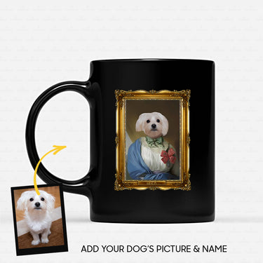 Personalized Dog Gift Idea - Royal Dog's Portrait 23 For Dog Lovers - Black Mug
